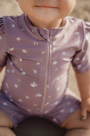 Little Dutch Swimsuit z rękawami Mauve Blossom - 98/104 CL45473917