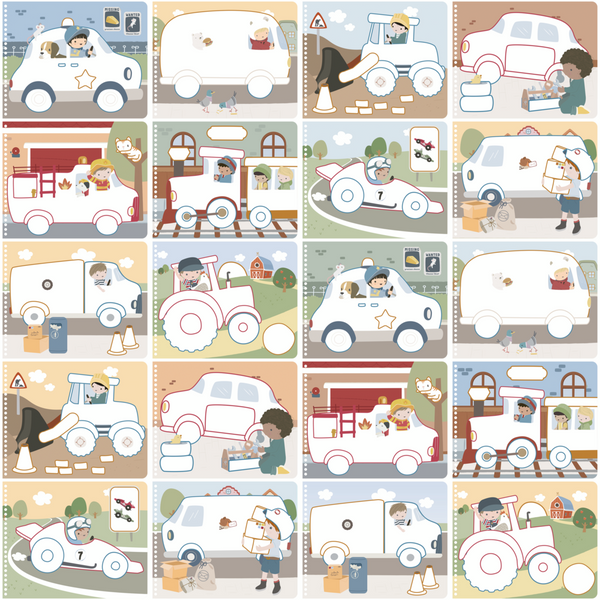 Little Dutch Kreatywny zeszyt z kredkami Jim & Friends