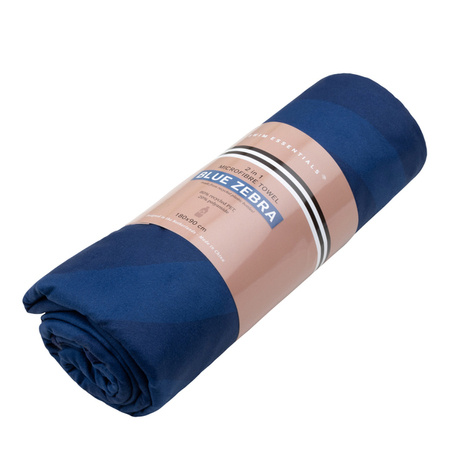  The Swim Essentials Ręcznik kąpielowy z mikrofibry 180 x 90 cm Blue Zebra 2022SE178