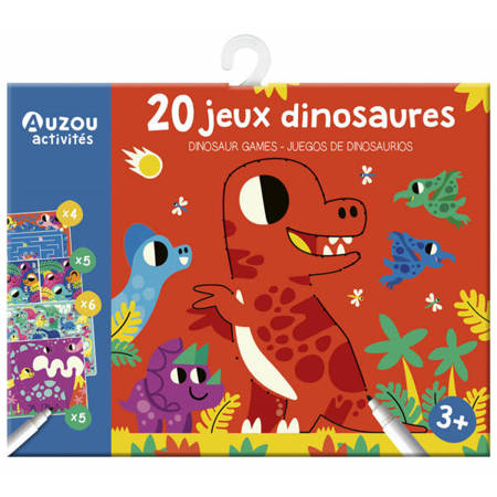 Auzou 20 gier i łamigłówek Dinozaury 507110