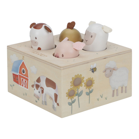 Little Dutch Drewniana zabawka pop-up Little Farm FSC