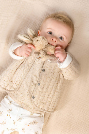 Little Dutch Dwustronna bluza Baby Bunny/Nappy Sand - 74cm CL24222012