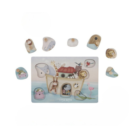 Little Dutch Puzzle dźwiękowe Arka Noego FSC LD7056