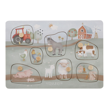 Little Dutch Puzzle dźwiękowe Little Farm FSC LD7140