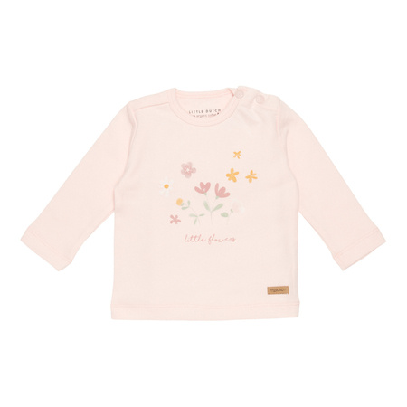 Little Dutch T-shirt z długim rękawem Little Flowers Pink 62cm CL21021755