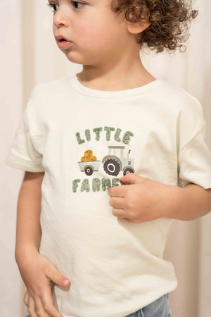 Little Dutch T-shirt z krótkim rękawem Farm Green - 74 CL24021031