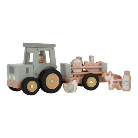 Little Dutch Traktor z przyczepą Little Farm FSC LD7149