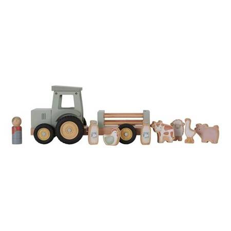 Little Dutch Traktor z przyczepą Little Farm FSC LD7149