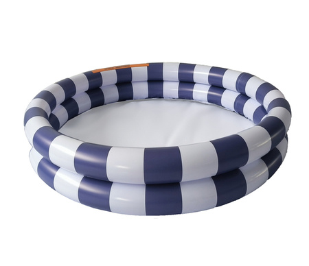 The Swim Essentials Basen kąpielowy 100 cm Blue White Stripes 2023SE1389