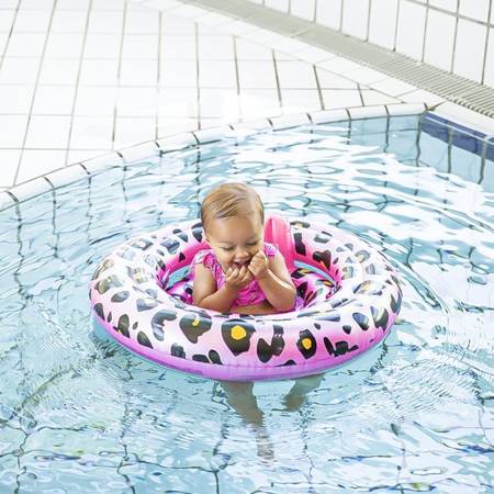 The Swim Essentials Kółko treningowe dla dzieci Rose Gold Leopard 2020SE32