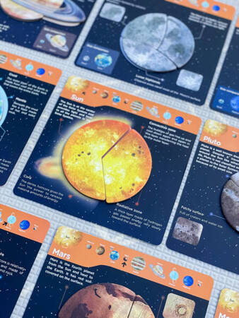 mierEdu Układanka magnetyczna - Kosmos ME099